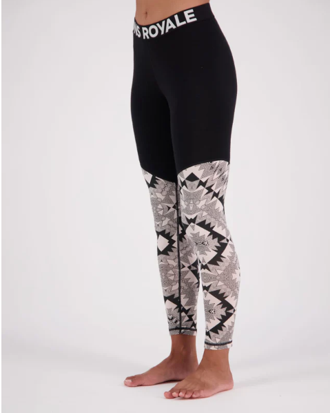 Mons Cascade Merino Flex Legging - Womens - Nordtek Night / Black