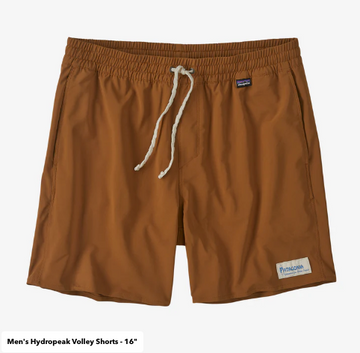 PATAGONIA - MENS HYDROPEAK VOLLEY SHORTS - 16 inch